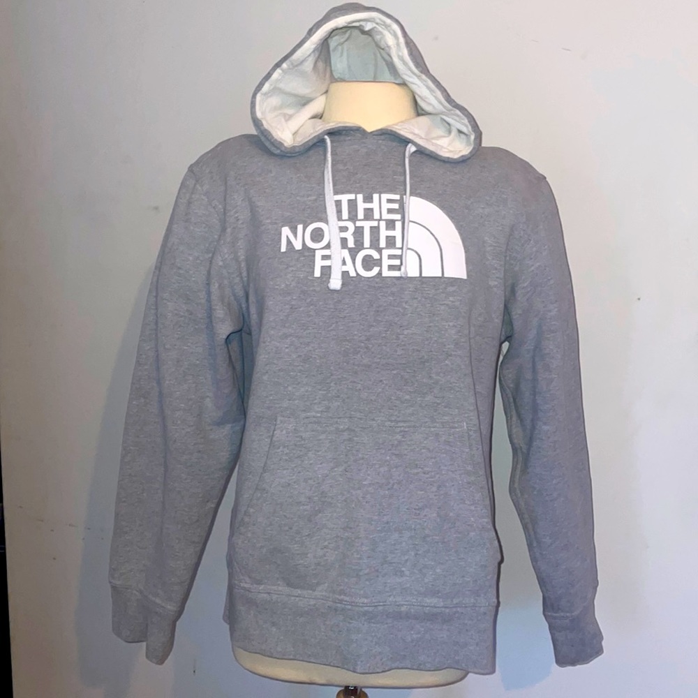 The North Face Half Dome chest print hoodie in Grey